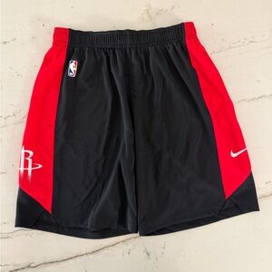 Nike Shorts Men Large Engineered Dri-Fit NBA Houston Rockets  Black Red Logo 38